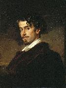 Valeriano Dominguez Becquer Bastida portrait of Gustavo Adolfo Becquer oil painting on canvas